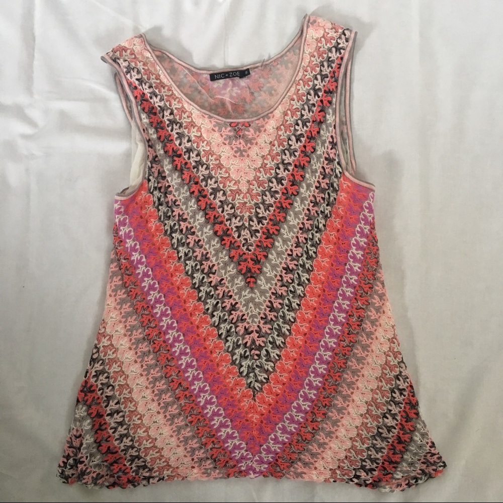 Nic + Zoe Sleeveless Top, Size 1X